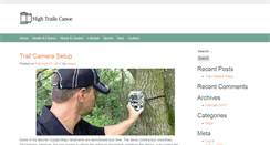 Desktop Screenshot of hightrailscanoe.com