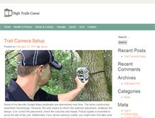 Tablet Screenshot of hightrailscanoe.com